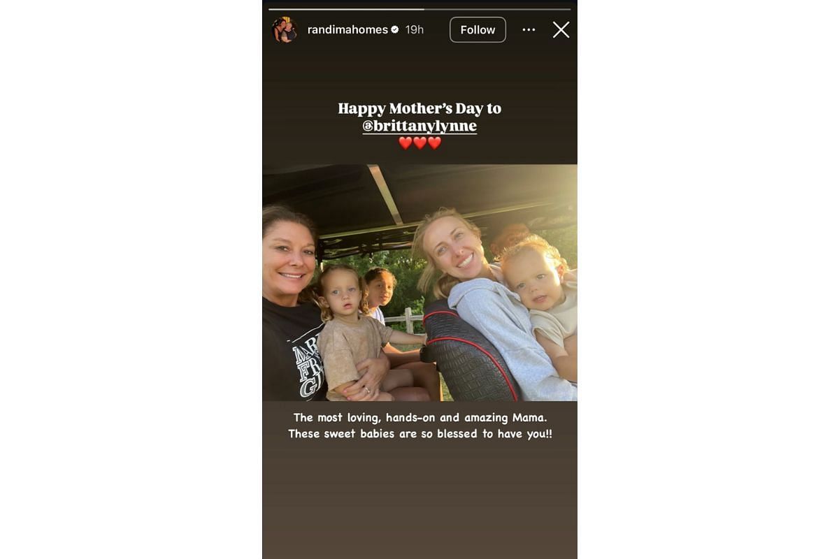 Patrick Mahomes' mom Randi shares a heartfelt Mother's Day message for Brittany Mahomes, Instagram